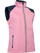 New Abacus Women's Arden Softshell Golf Vest Rhubarb Size L MSP$109-1