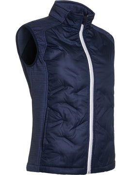 New Abacus Ladies Dunes Navy Hybrid Vest Size XS MSP$139