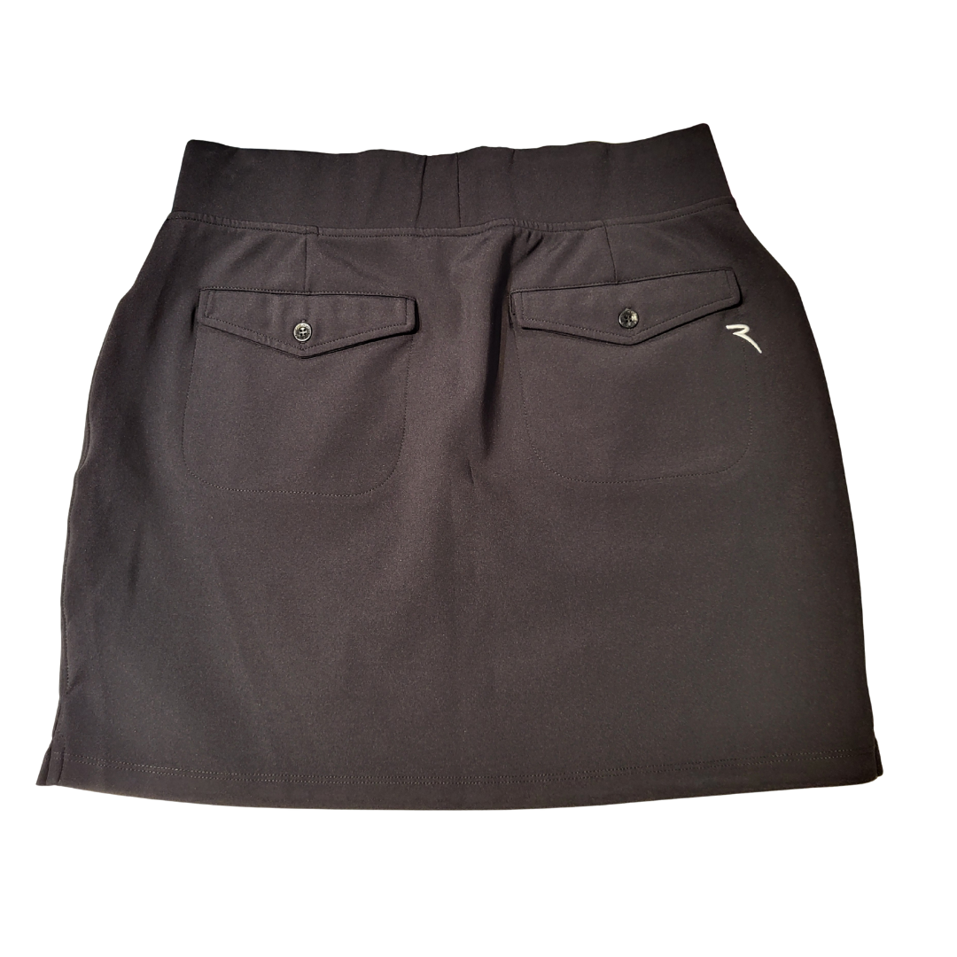 Chervo Women’s Black Pull-on Golf Skort Size 10 MSP$210 - 0