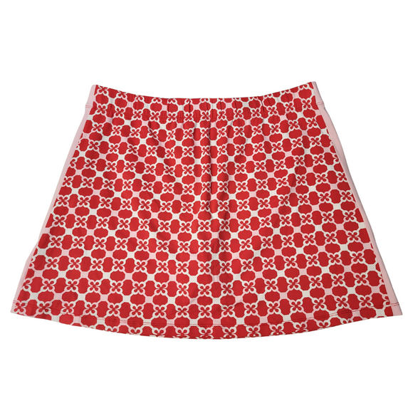J McLaughin Red & Pink Print Essex Golf Skort Size L MSP$168