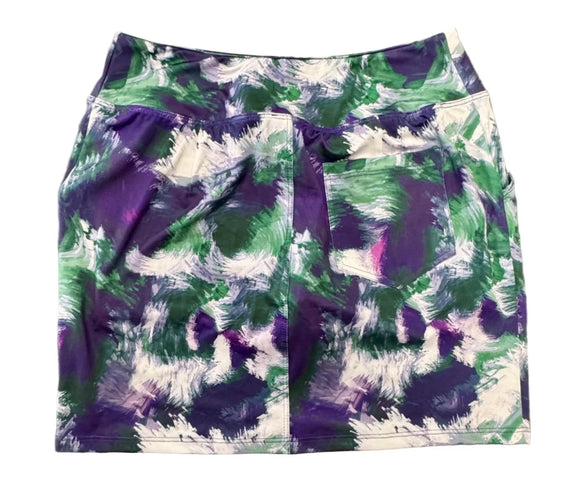 New Amy Sport Dark Watch Abstract Monarch Beach Golf Skort MSP$160