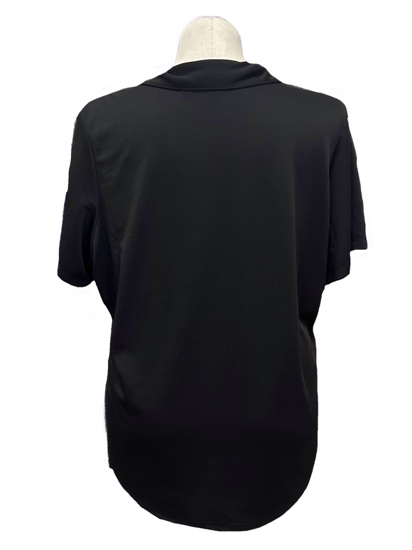Lady Hagen Black V-neck Golf Polo Size 2X