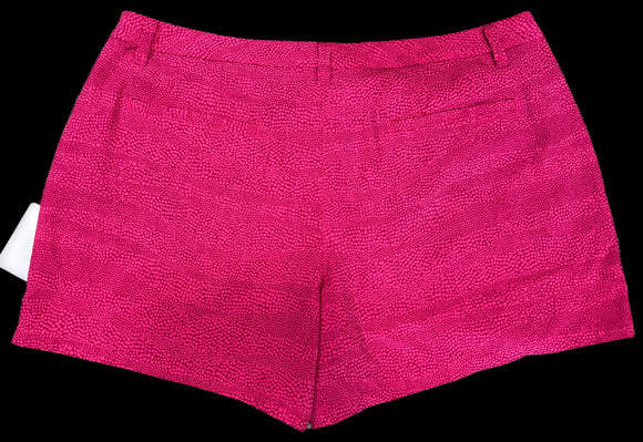 Nike Golf Magenta Micro Square Patterned Women's Golf Shorts Size 14