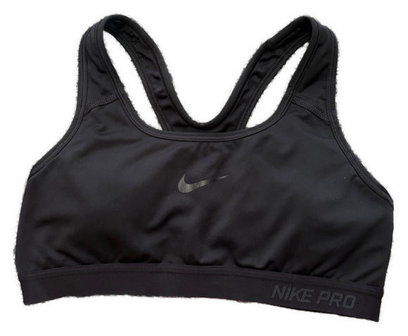 Nike Pro Black Sports Racerback Bra Size M