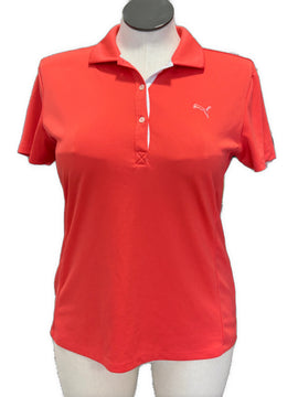 Puma Women's Orange Golf Polo Size XL