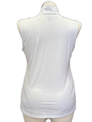 Puma Women's White Sleeveless Zip Mock Golf Polo Size XL MSP$50-2