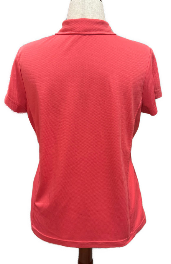 Daily Sports Coral Textured Short Sleeve Golf Polo Size XL