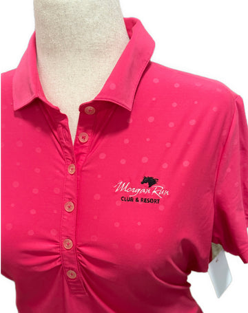 Nike Golf  Women’s Tour Performance Hot Pink Polo w/logo - 0