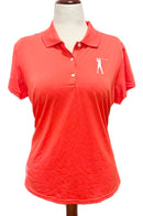 New Adidas Climacool Bright Coral Polo w/ Logo Size XL MSP $60-1
