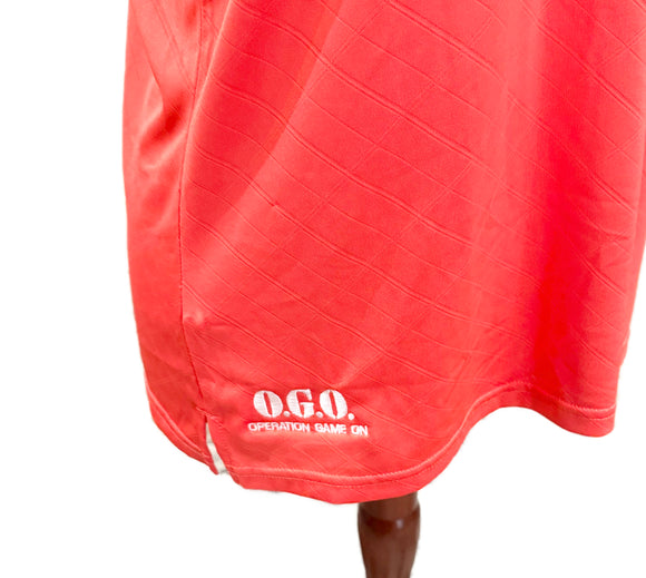 New Adidas Climacool Bright Coral Polo w/ Logo Size XL MSP $60