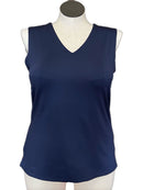Bolle V-neck Sleeveless Navy Blue Tennis Tank Size XL-1
