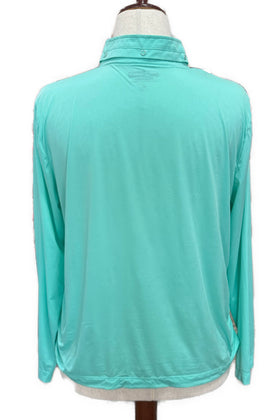 Jamie Sadock Women's Mint Sunsense Full-Zip Golf Top Size M - 0