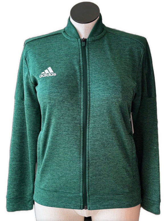 Women's Adidas Full Zip Green Heather Full-Zip Jacket Size L MSP$70