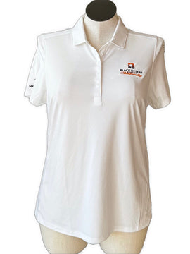 Puma White Polo with Logos Size XL MSP$60