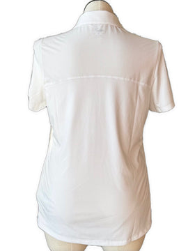 Puma White Polo with Logos Size XL MSP$60 - 0