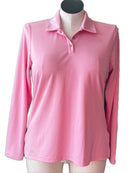 Adidas Pink Women's Long Sleeve Golf Polo Size XL MSP$55-1