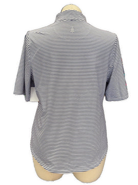 Tommy Bahama Women's Purple & White Striped Golf Polo Size XL MSP$110 - 0