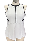 New Tail Activewear White Peplum Racerback Tank Size XL MSP$70-1