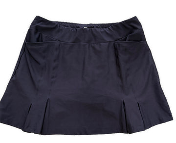 Tail Pull-On Navy Side Pleat Skort Size 12 MSP $88