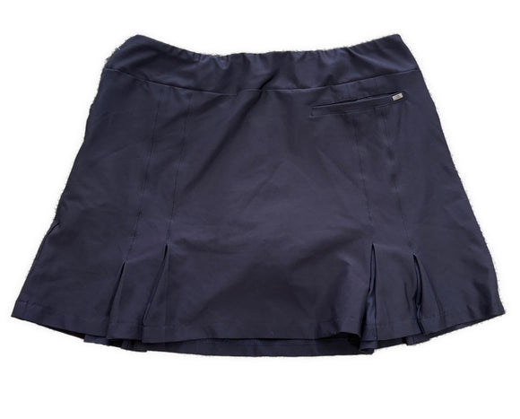 Tail Pull-On Navy Side Pleat Skort Size 12 MSP $88