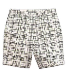 New Greg Norman Green Black & White Plaid Golf Shorts Size 16 MSP$75