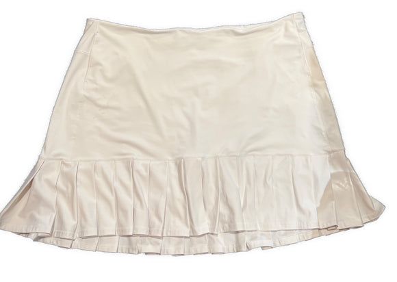Lady Hagen Women’s White Pull-on Pleated Golf Skort Size 3X