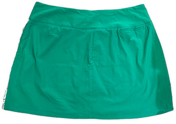 Lady Hagen Green & White Tropical Leaf Print Golf Skort Size 3X - 0