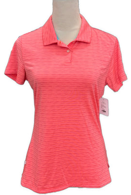 Puma Coral Heathered Women's Short Sleeve Golf Top Size S