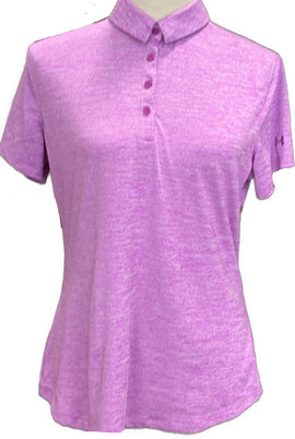 Under Armour Purple Heathered Women's Short Sleeve Top Size M