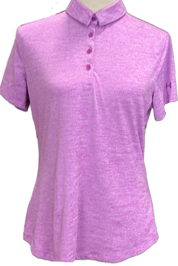 Under Armour Purple Heathered Women's Short Sleeve Top Size M