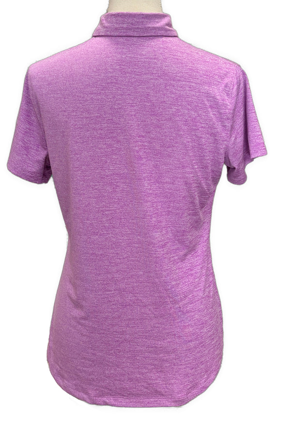 Under Armour Purple Heathered Women's Short Sleeve Top Size M