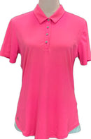 Adidas Hot Pink Women's Short Sleeve Golf Top Size M-1