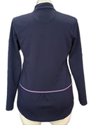EP Pro Navy Women's Golf Pullover w/Purple & Green Accents Size L-2