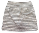 S.C. & CO. White w/Black Clover Pattern Women's Golf Skort Size M-2