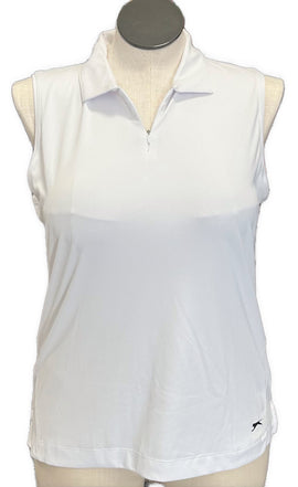 Slazenger Women's White Sleeveless Golf Top Size L