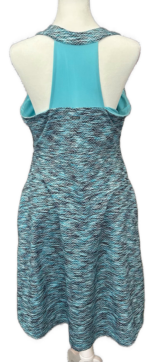 MPG Women's Athletic Sleeveless Patterned Racerback Dress Size L