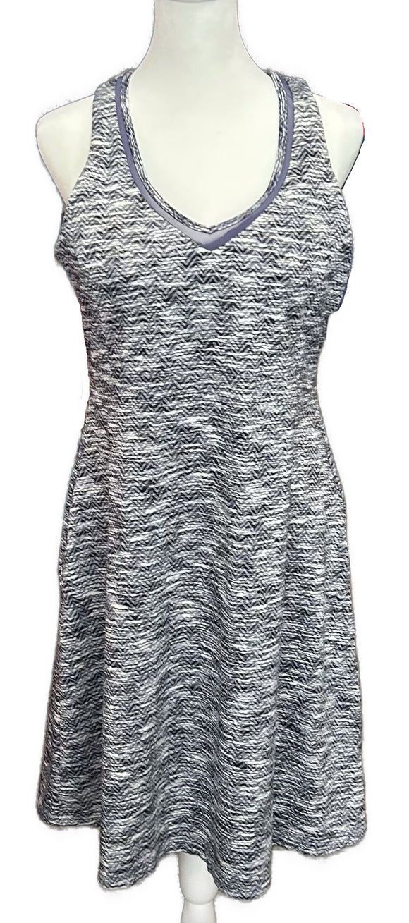MPG Women's Athletic Sleeveless Patterned Racerback Dress Size L