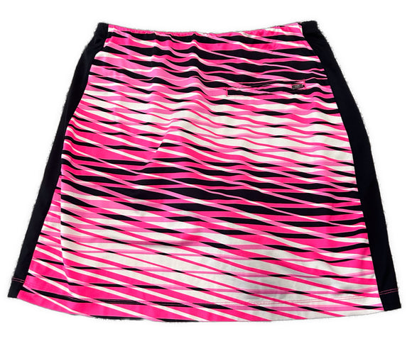 Tail White Label Pink Black & White Patterned 17” Golf Skort Size S