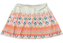 Lucky in Love Coral & White Patterned Micro Pleat 18” Golf Skort Size XL-1