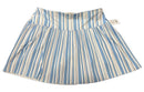 Lucky in Love Light Blue White & Navy Striped Micro Pleat 17” Skort Size XL-1