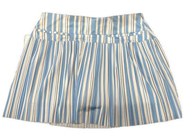 Lucky in Love Light Blue White & Navy Striped Micro Pleat 17” Skort Size XL - 0