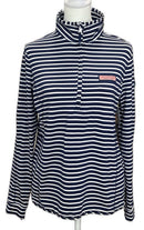 Vineyard Vines Navy & White Striped Women's Golf Pullover Size S MSP$118-1
