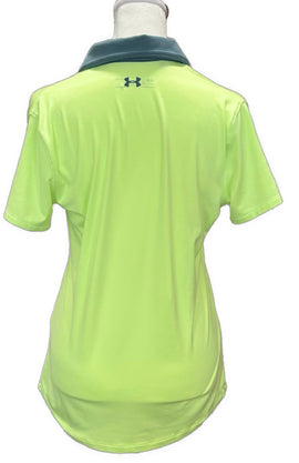 Under Armour Neon Yellow Women's Short Sleeve Golf Top Size S - 0