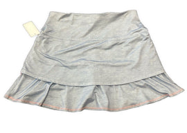 Lucky in Love Light Blue Heather Women's 17” Golf Skort Size L - 0