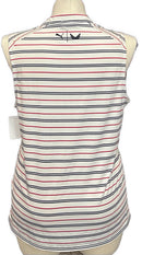 Puma Volition Women's Red White & Blue Striped Sleeveless Golf Top Size XL-2