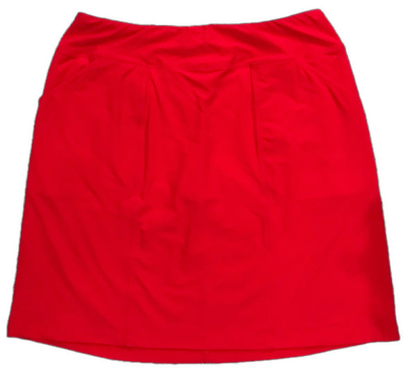 New Amy Sport Spitfire Petite Monarch Beach Golf Skort Red MSP$140