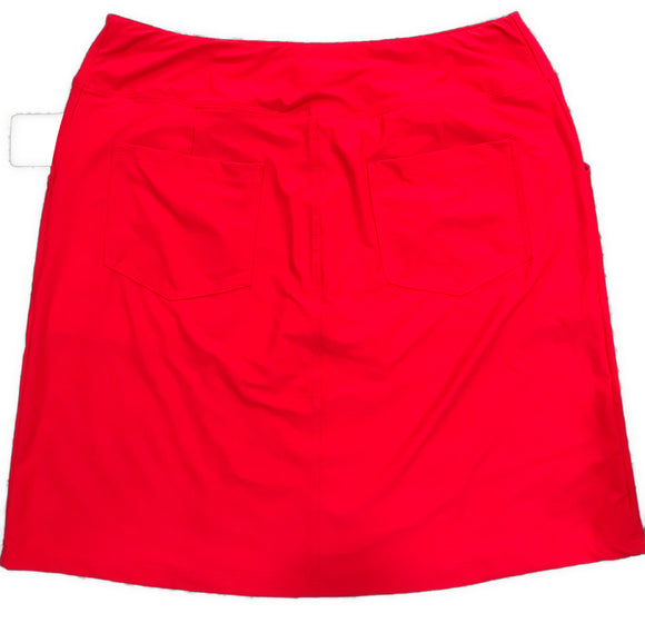 New Amy Sport Spitfire Petite Monarch Beach Golf Skort Red MSP$140