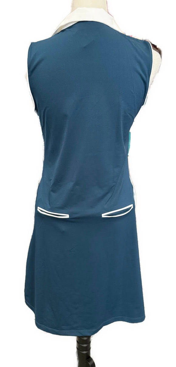 New Scratch Seventy Blue Mina Sleeveless Golf Dress MSP$125