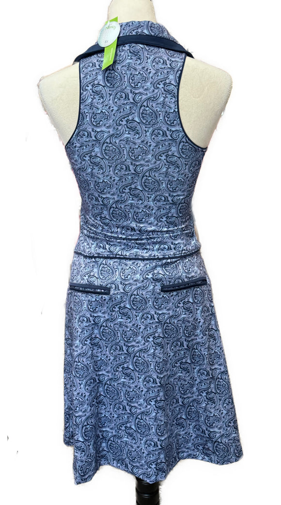 New Scratch Seventy Paisley Nancy Sleeveless Golf Dress Size XS MSP$110