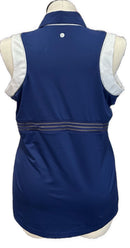 EP New York Navy Sleeveless Golf Top w/White Outlining Size XL-2